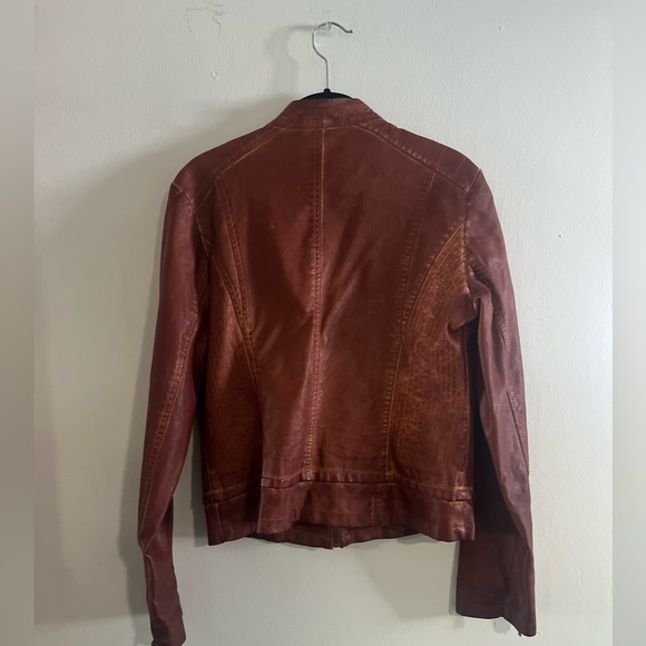 Vintage Bernardo Collection Brown Leather Jacket - Picture 4 of 12
